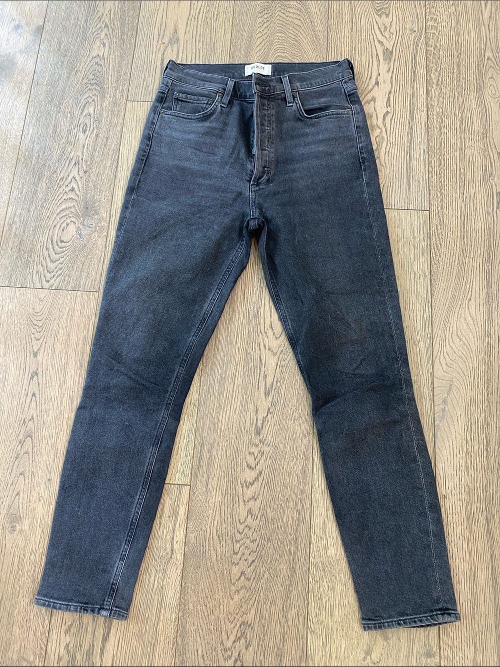 Agolde Slim Jeans in Washed Black
